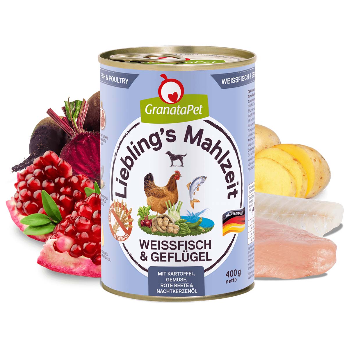 GranataPet Liebling's Mahlzeit Weißfisch und Geflügel