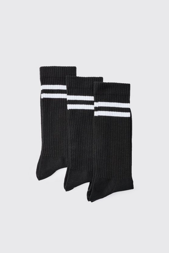 3er-Pack Sport-Socken mit Streifen