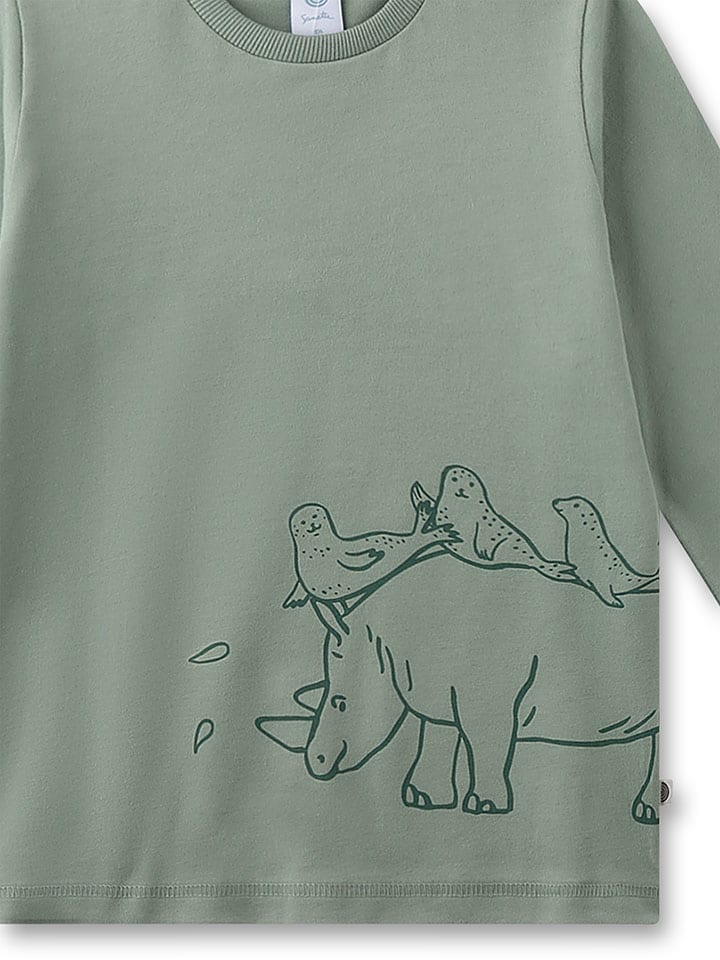 Sanetta Pyjama in Grün günstig kaufen
