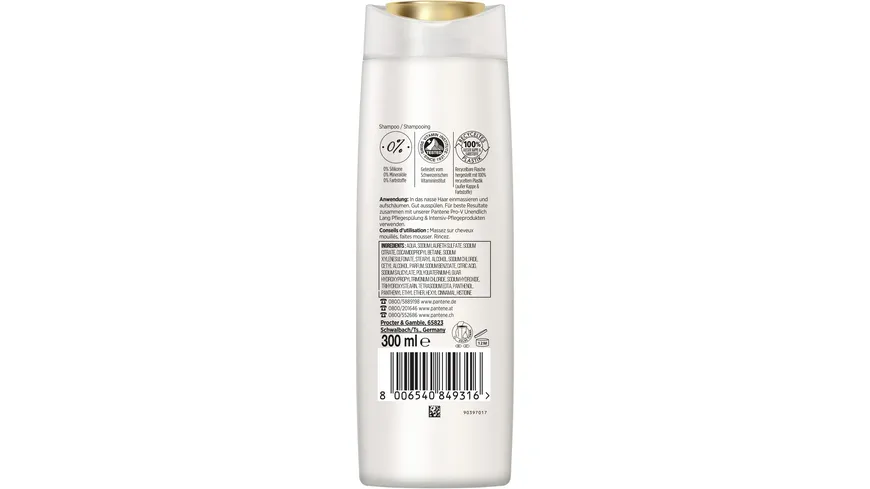 Pantene PRO-V Haarshampoo Unendlich Lang 300 ml
