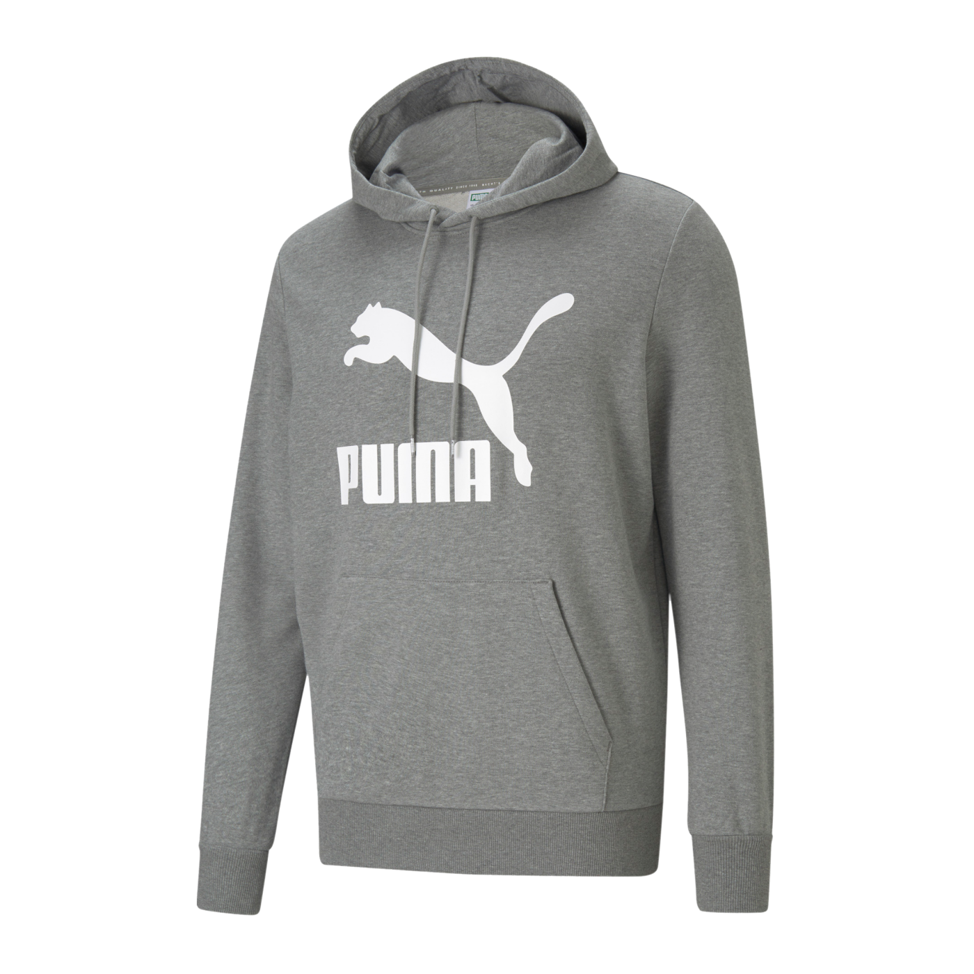 PUMA Classics Logo Hoody Grau Weiss F03