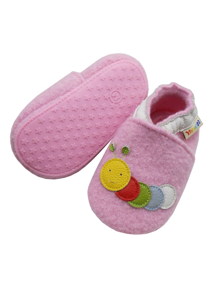 Yalion Leder-Krabbelschuhe 