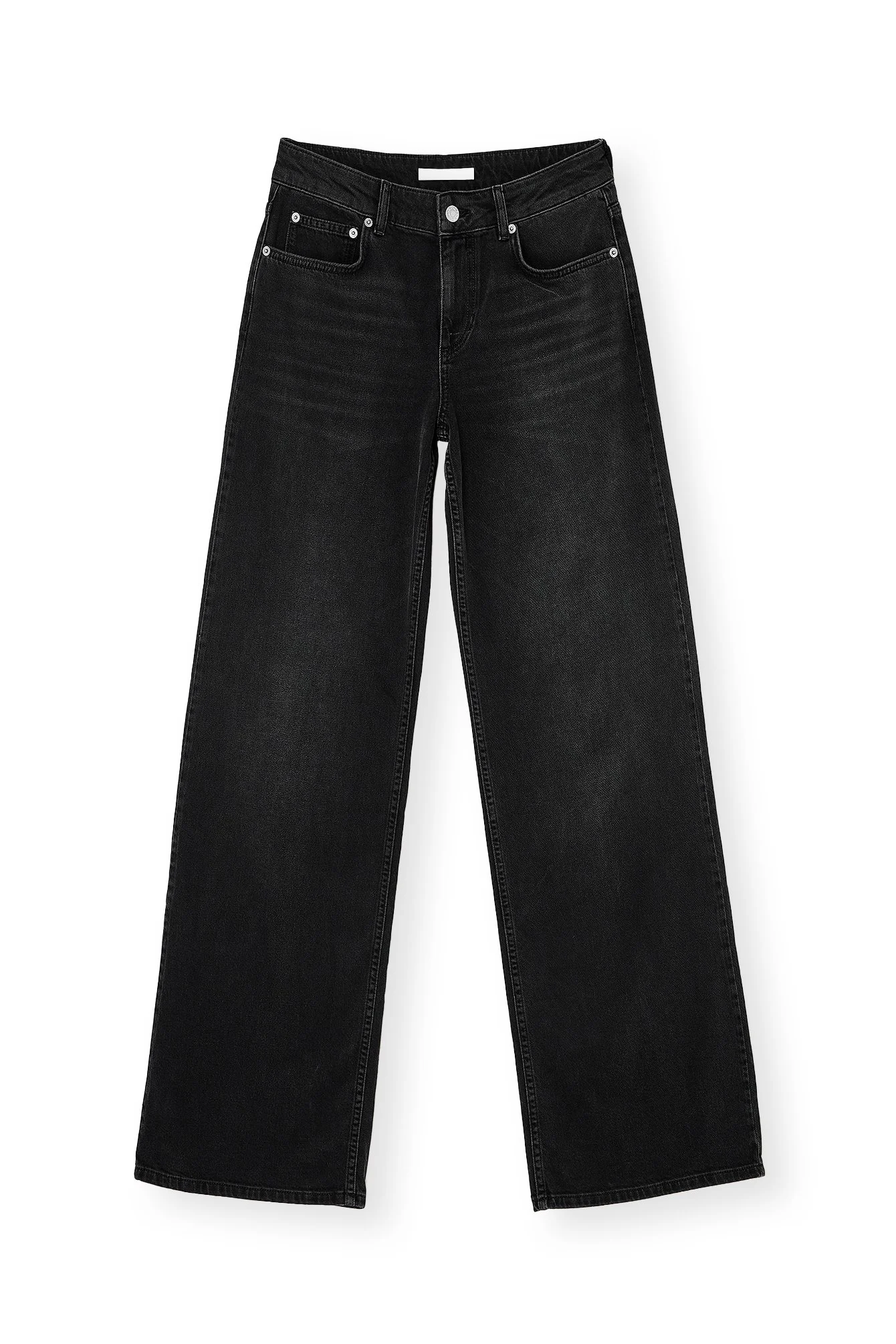Weite Jeans mit tiefer Taille