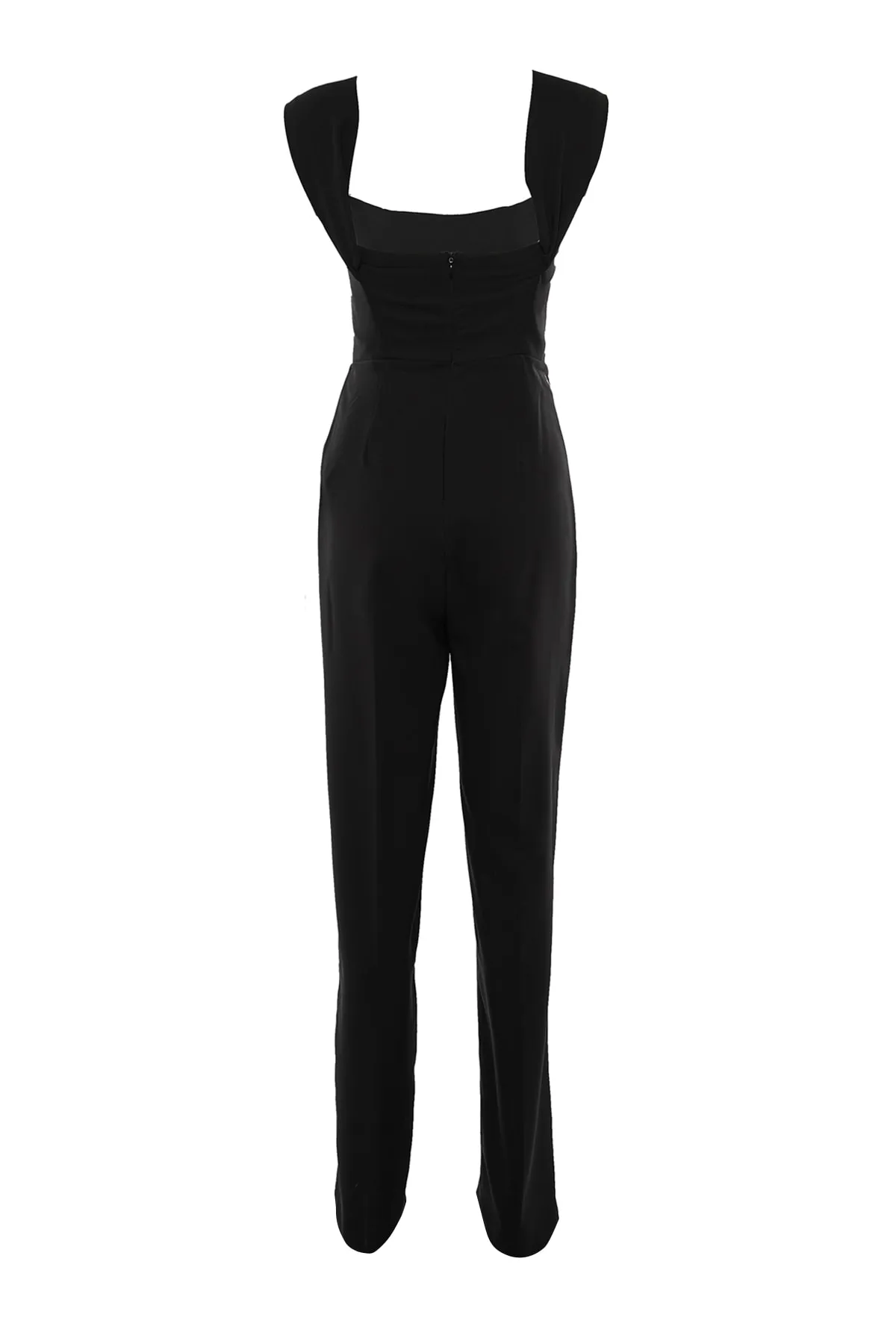 Trendyol Collection  Schwarzer gefütterter gewebter Overall TPRSS22TU0070