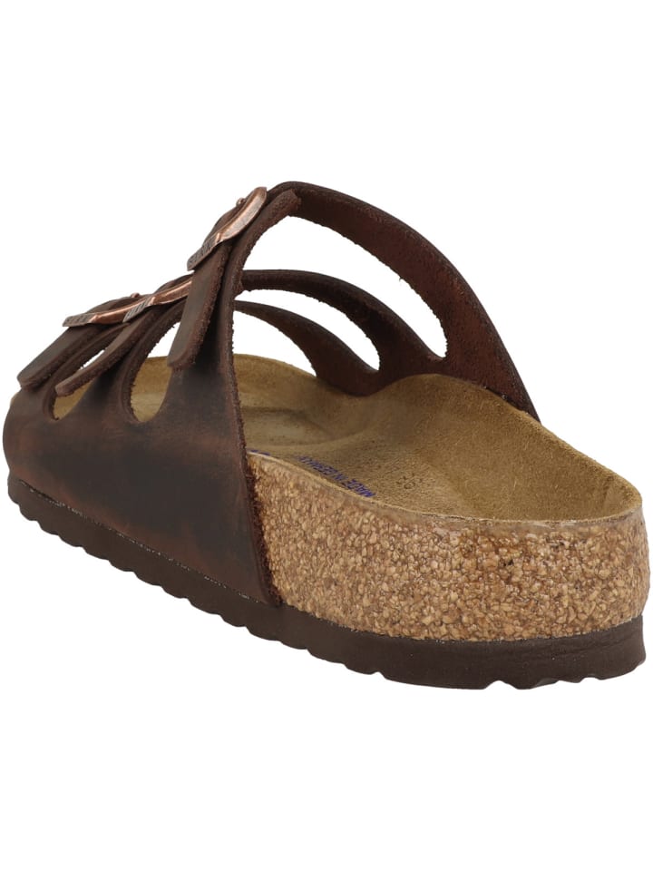 Birkenstock Sandale Florida SFB geöltes Nubukleder Weichbettung normal in dunkelblau günstig kaufen
