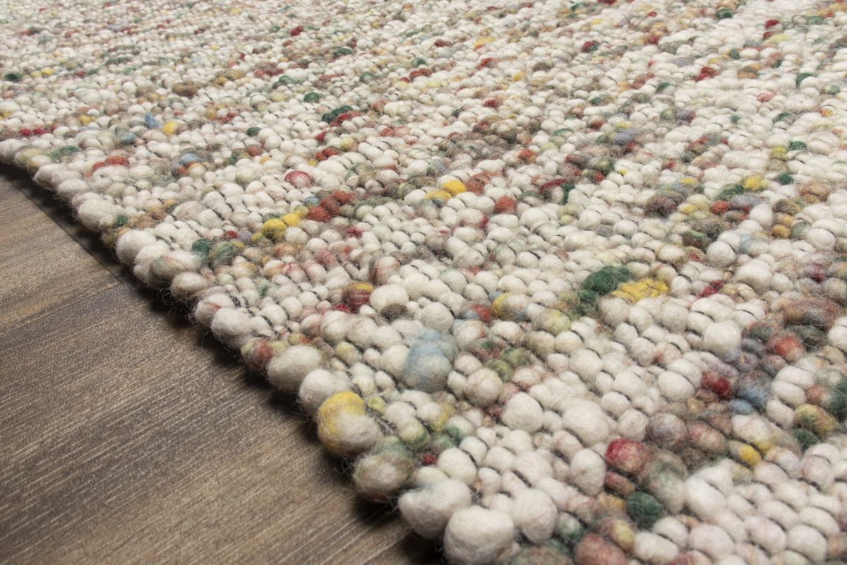 Handwebteppich Wiebke Grau-Beige 70 x 130 cm