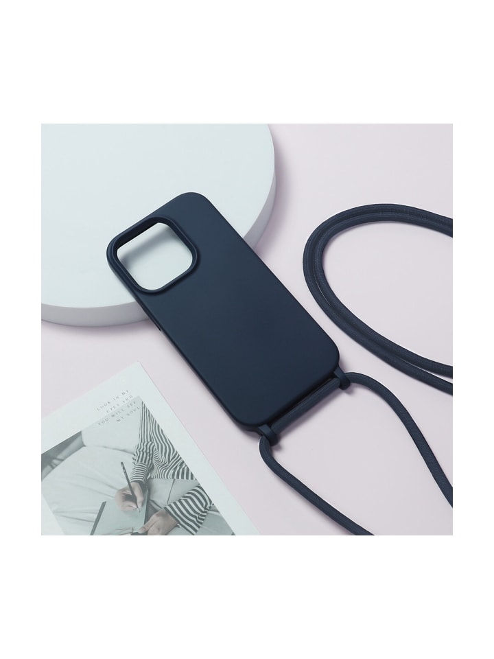 COFI 1453 Handy Hülle Umhängehülle kompatibel mit Iphone 15 Dunkelblau in Dunkelblau günstig kaufen onesize