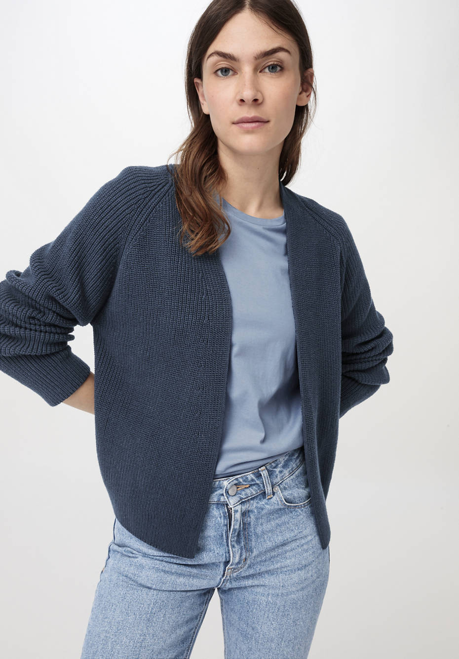 Strickjacke aus reiner Bio-Baumwolle