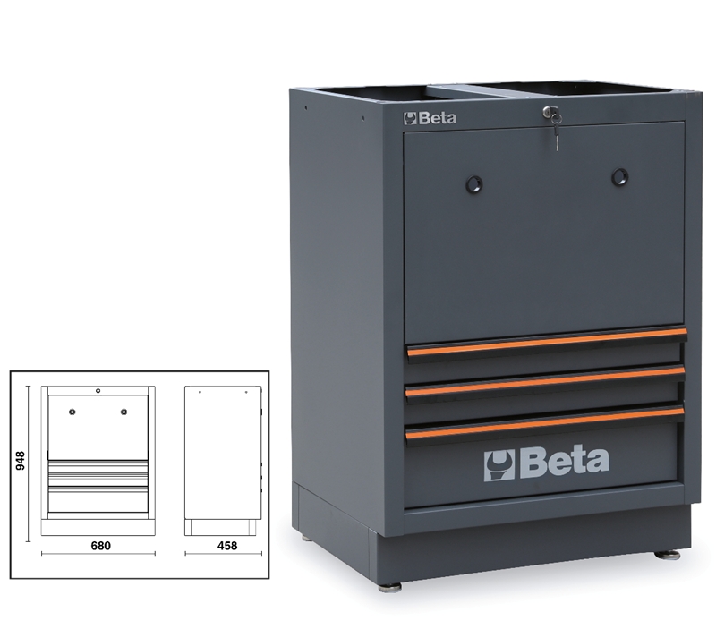 Beta 045000249 C45Pro Tc-Fixed Module Reels 3 Drawers