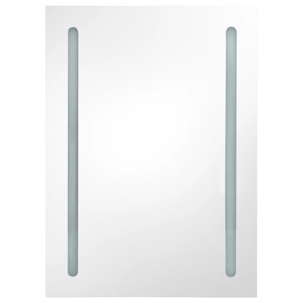 vidaXL Badezimmerspiegelschrank LED-Spiegelschrank 50x13x70 cm (1-St)