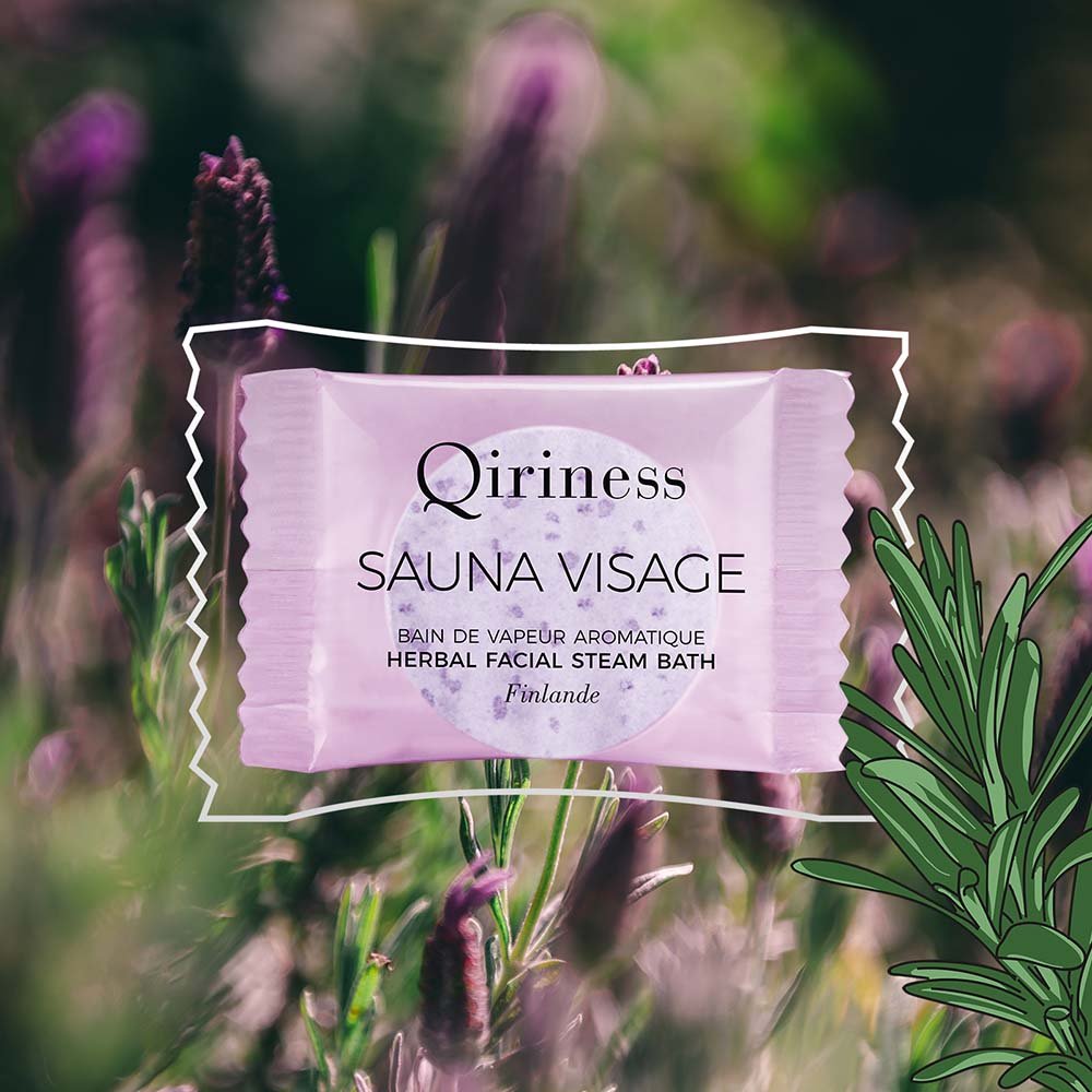 QIRINESS Reinigung Sauna Visage - Brausetablette für ein Gesichtsdampfbad
