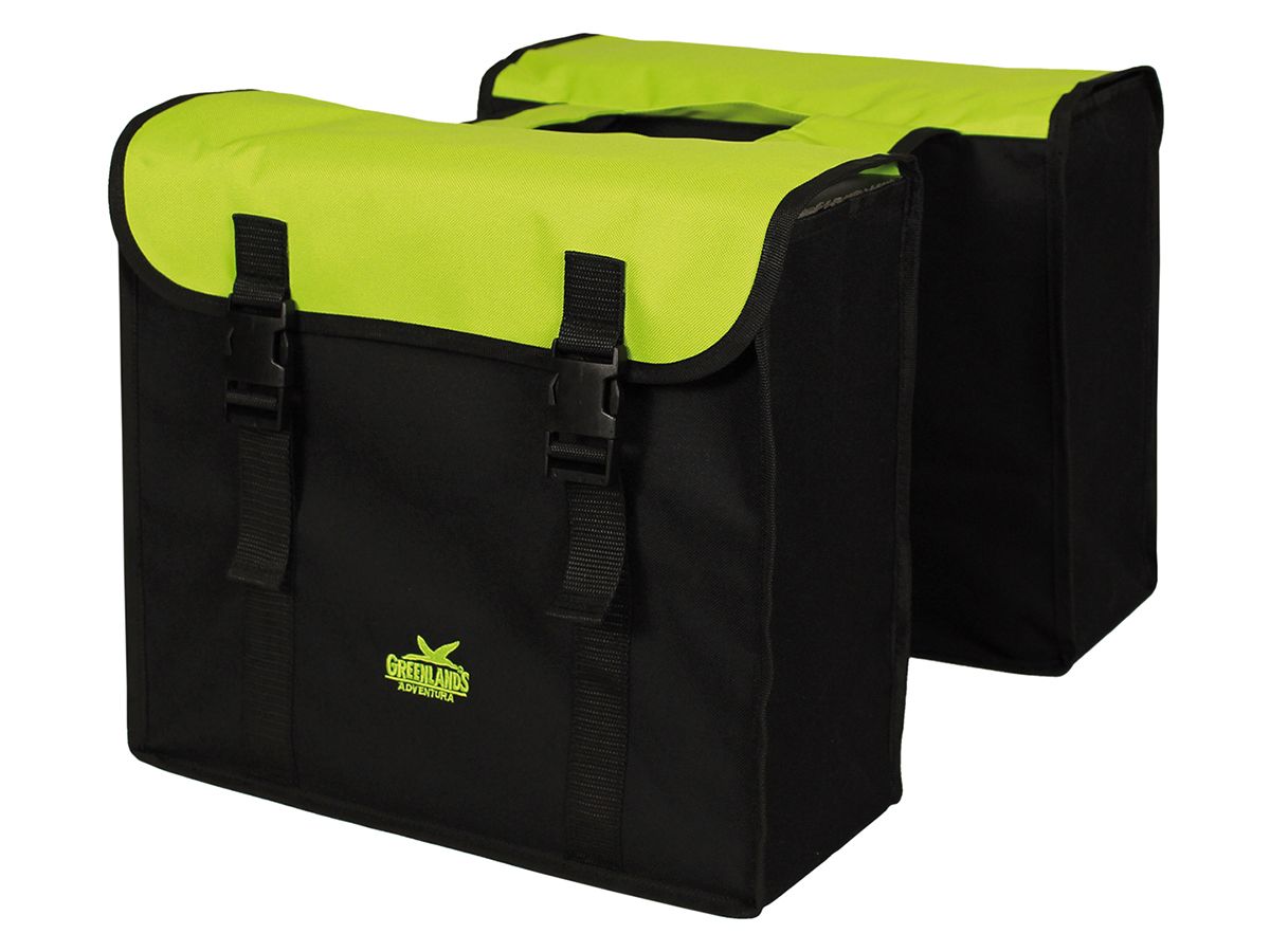 Greenlands Colourfull Lime doppelte Gepäckträgertasche