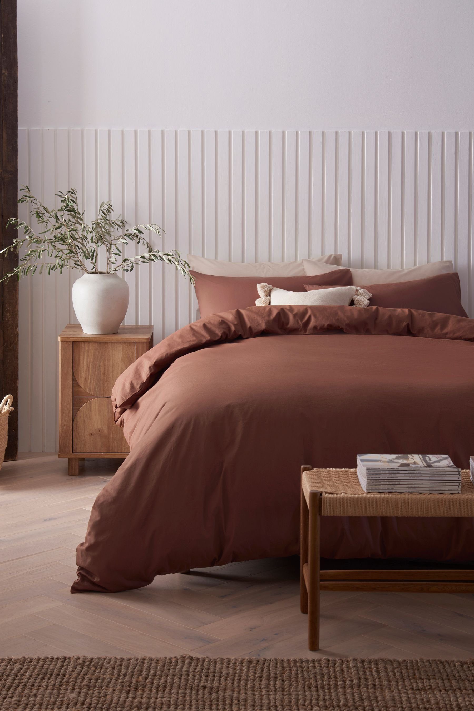 Bett-Set, Set mit Bettbezug und Kissenbezug mit hohem, Next, Bezug: Baumwolle, Polyester