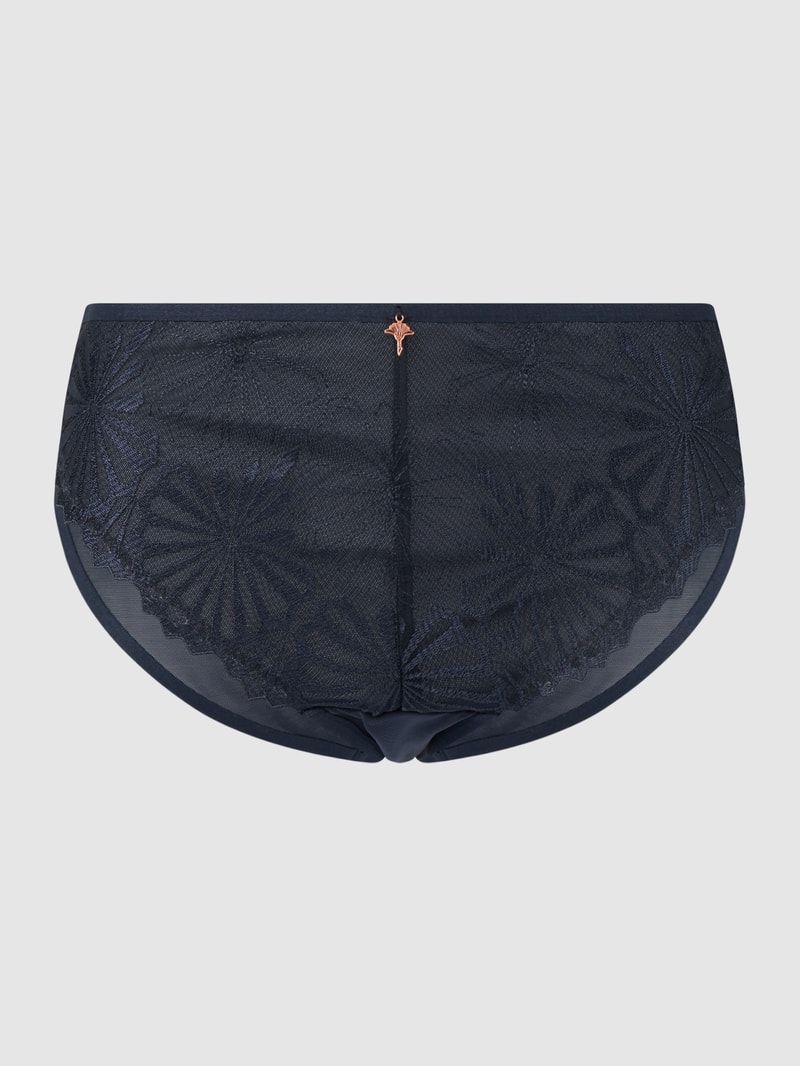 Slip aus Mesh in marineblau