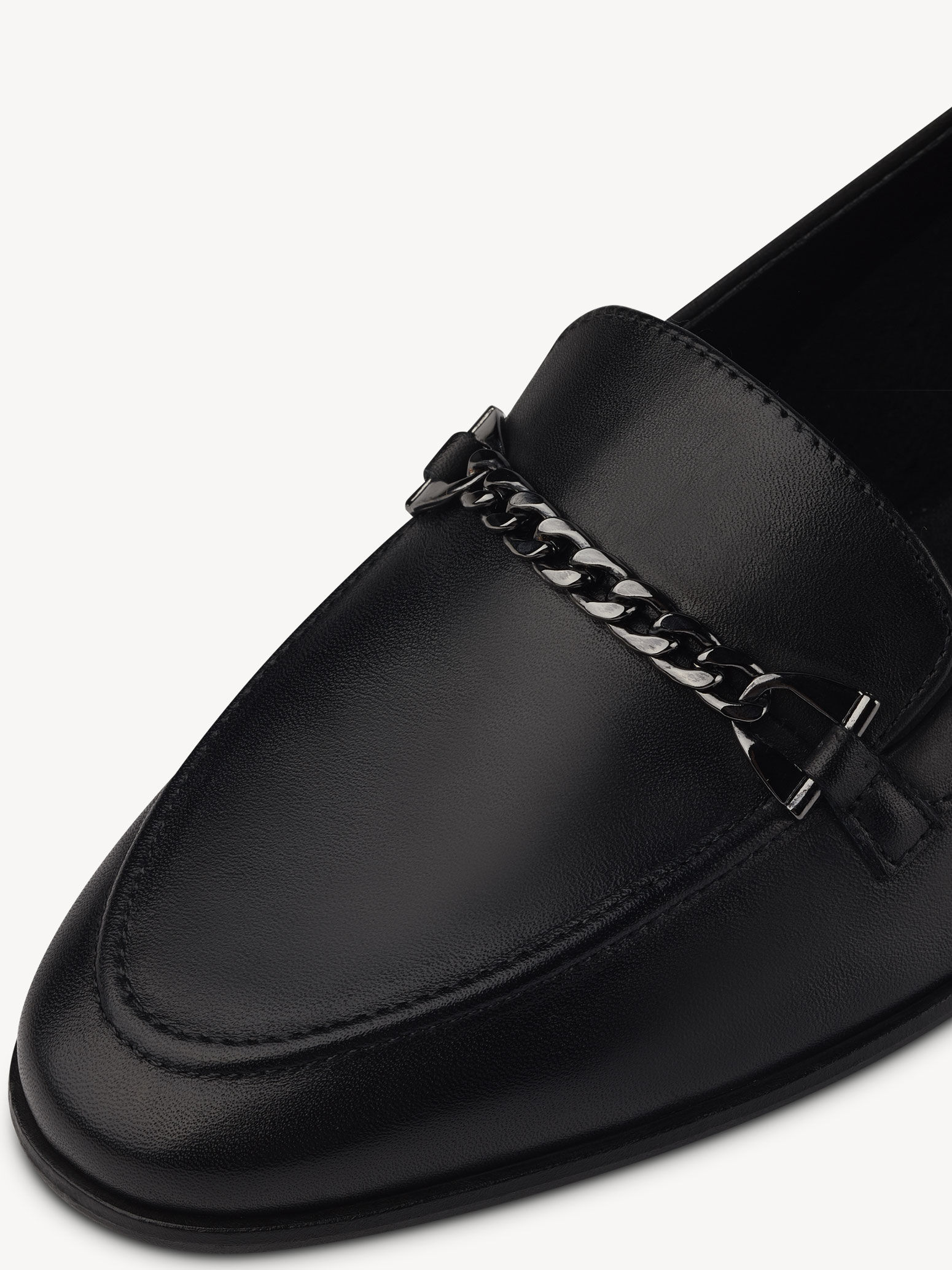 Slipper en cuir - noir