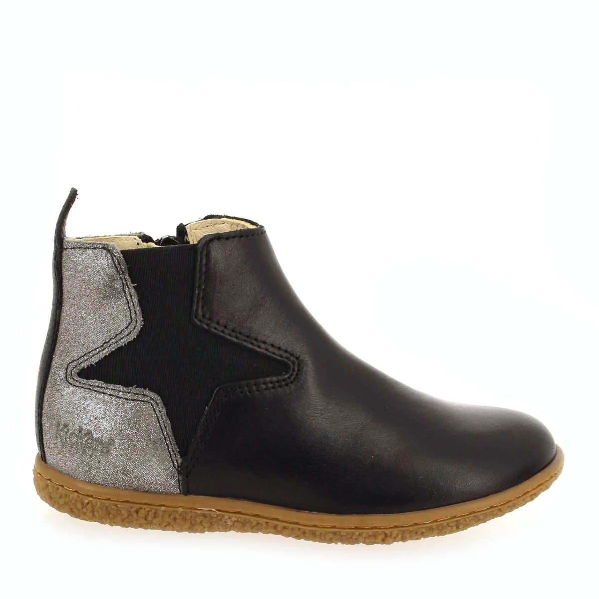 Kickers  VERMILLON H20  - Noir Argent