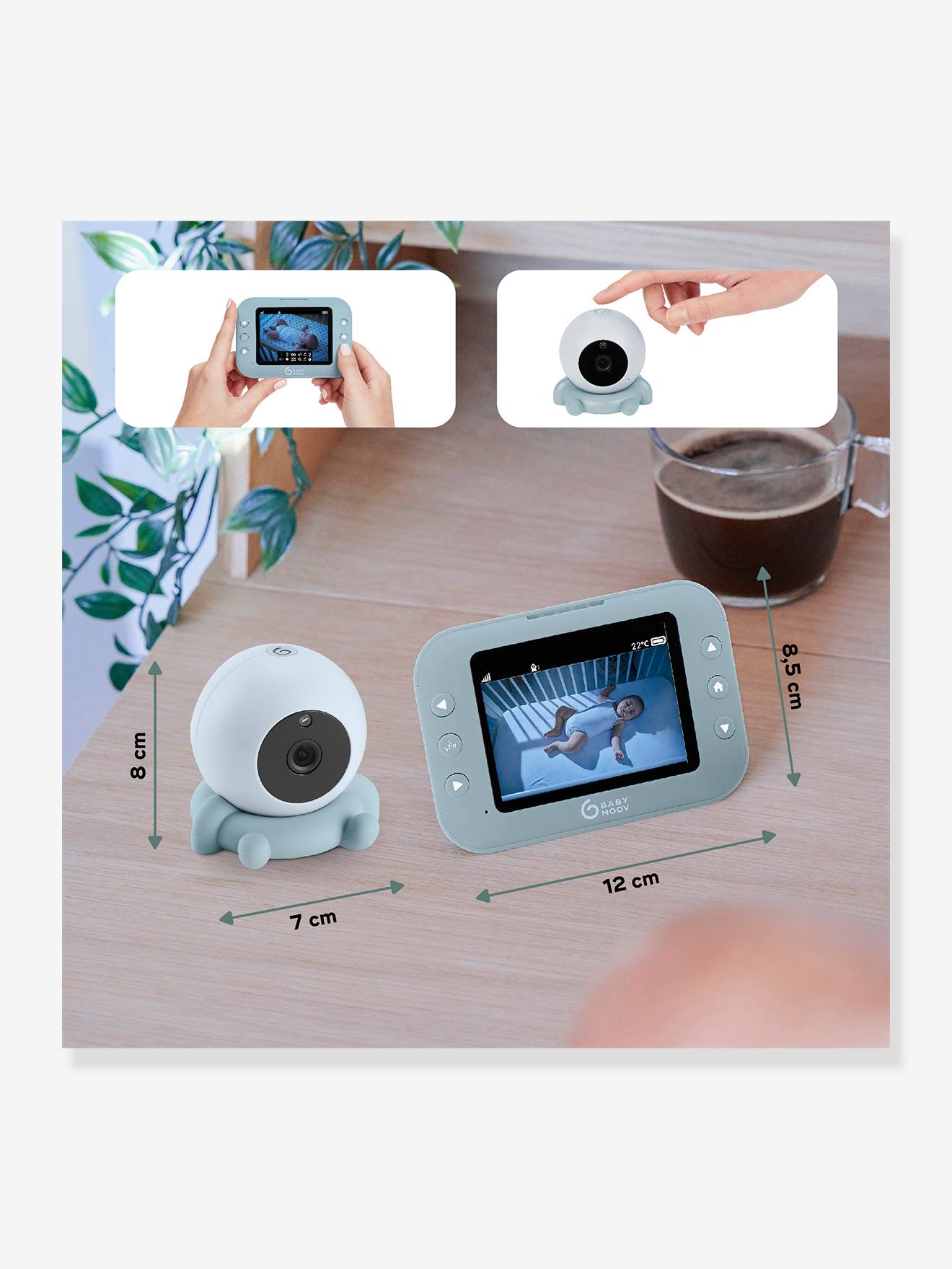 Babymoov Video-Babyphone Yoo Roll BABYMOOV - weiß
