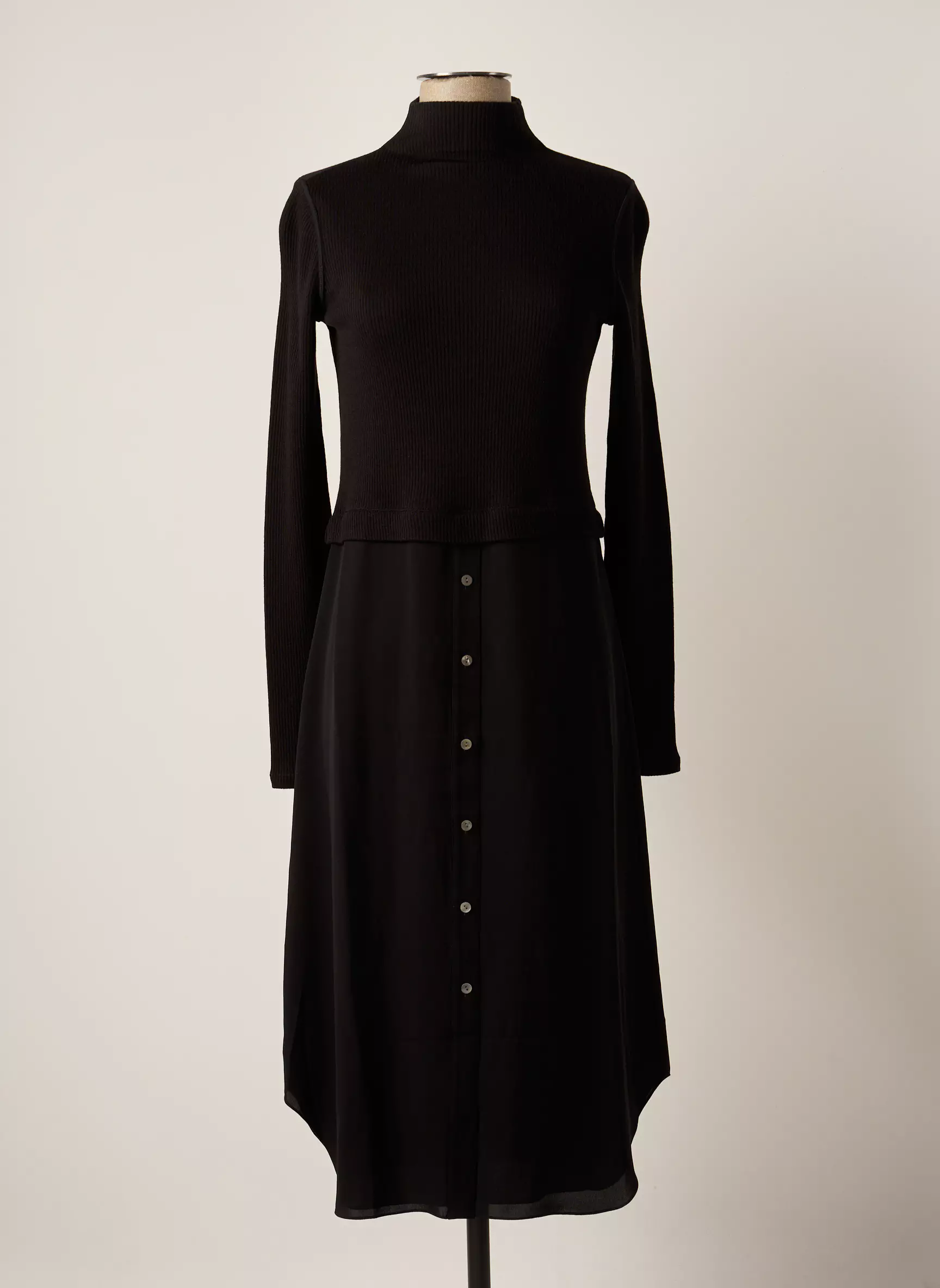 Theory Robes Mi Longues Femme couleur noir