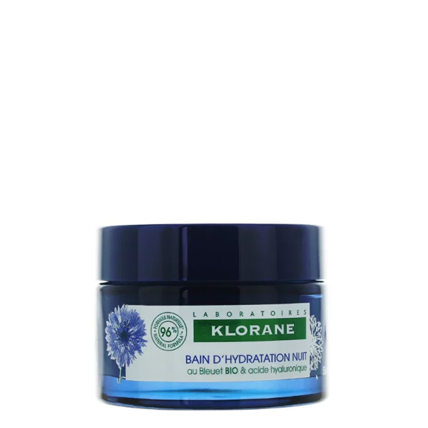 Klorane Bain d'Hydratation Nuit Bleuet Bio - Peaux sèches - 50 ml