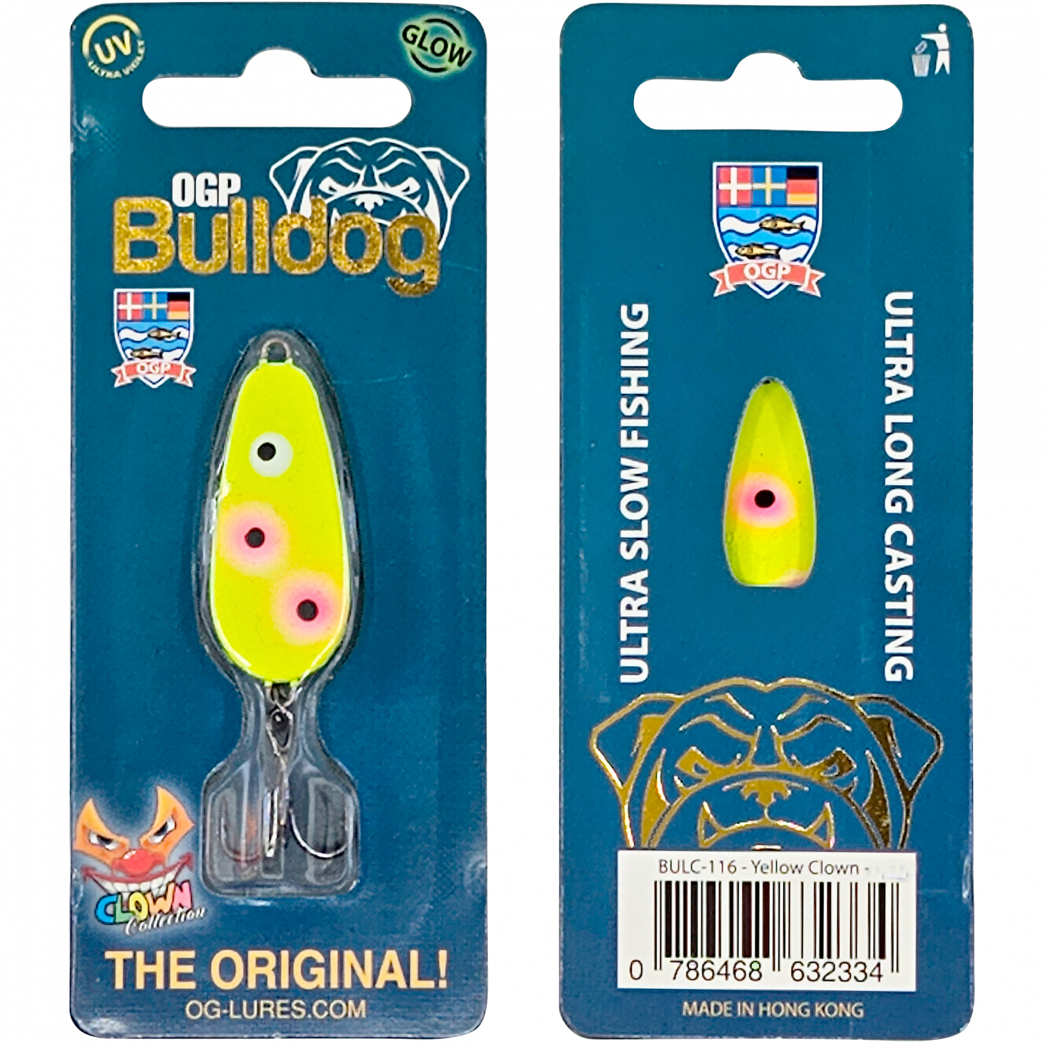 OGP Forellenköder Bulldog Mini (Yellow Clown)