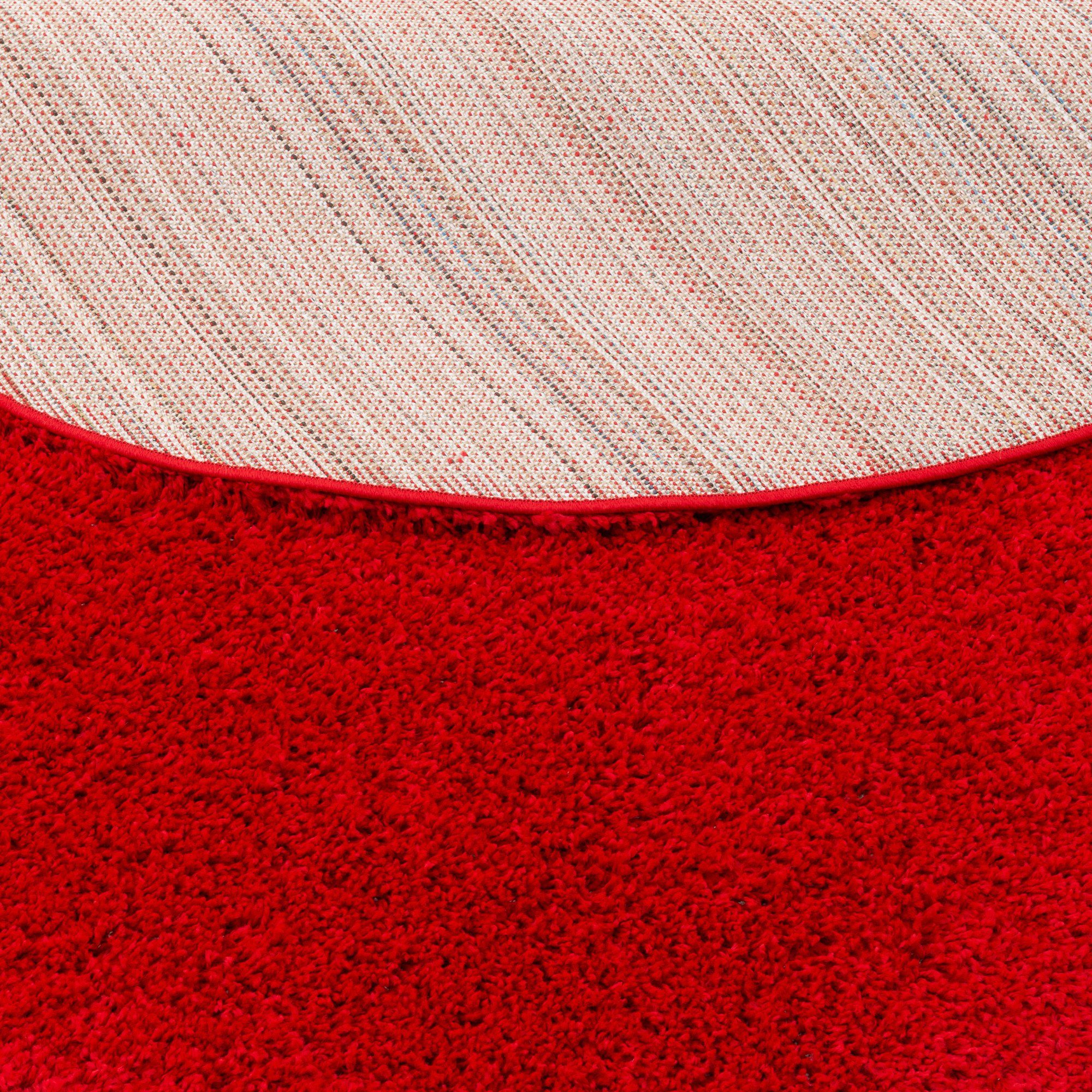 Hochflor-Teppich Hochflor Langflor Shaggy Teppich Fluffy Rund, Pergamon, Rund, Höhe: 35 mm