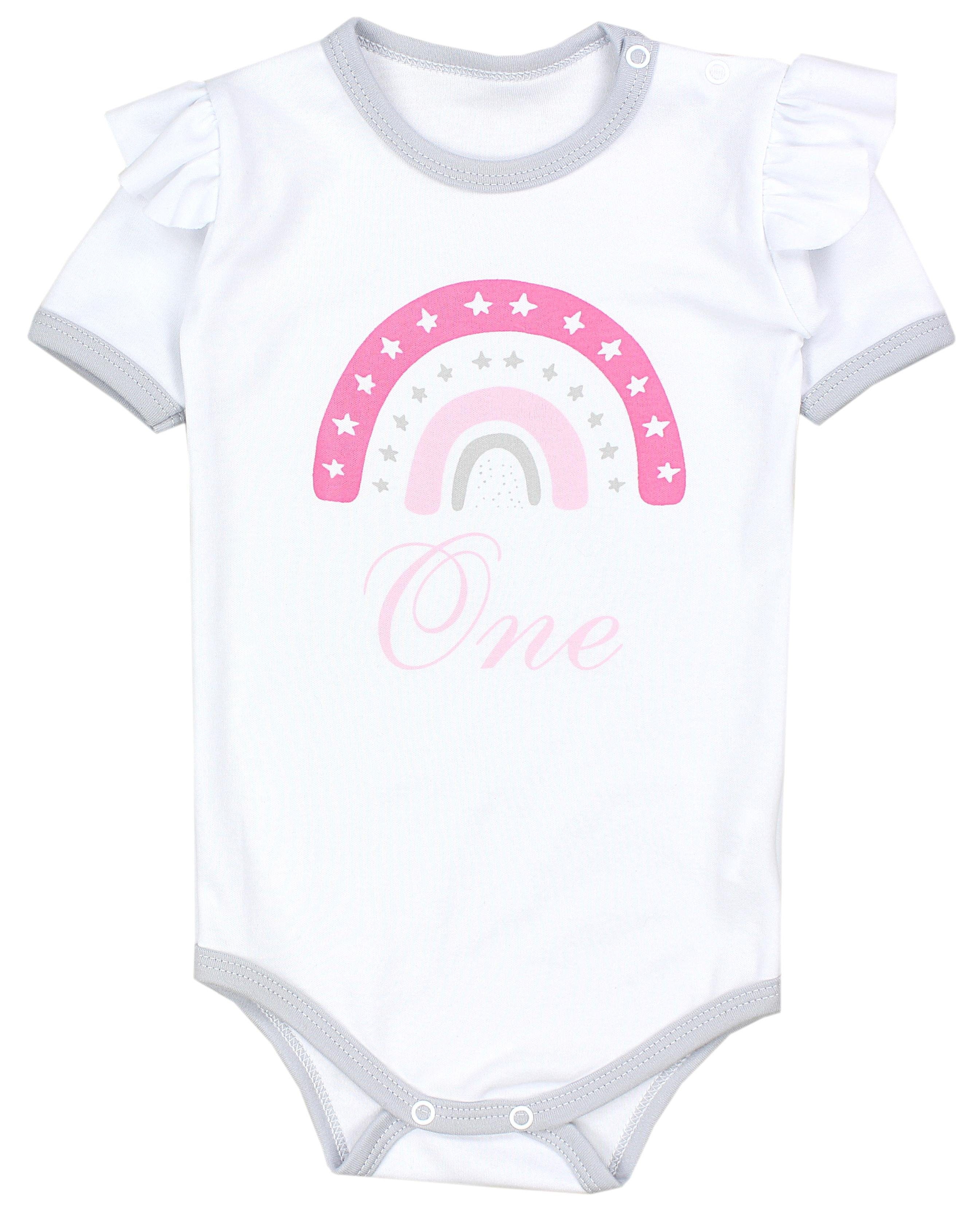 TupTam Partykleid Baby Mädchen Geburtstag Outfit Kurzarm Langarm Body Tüllrock 2 tlg