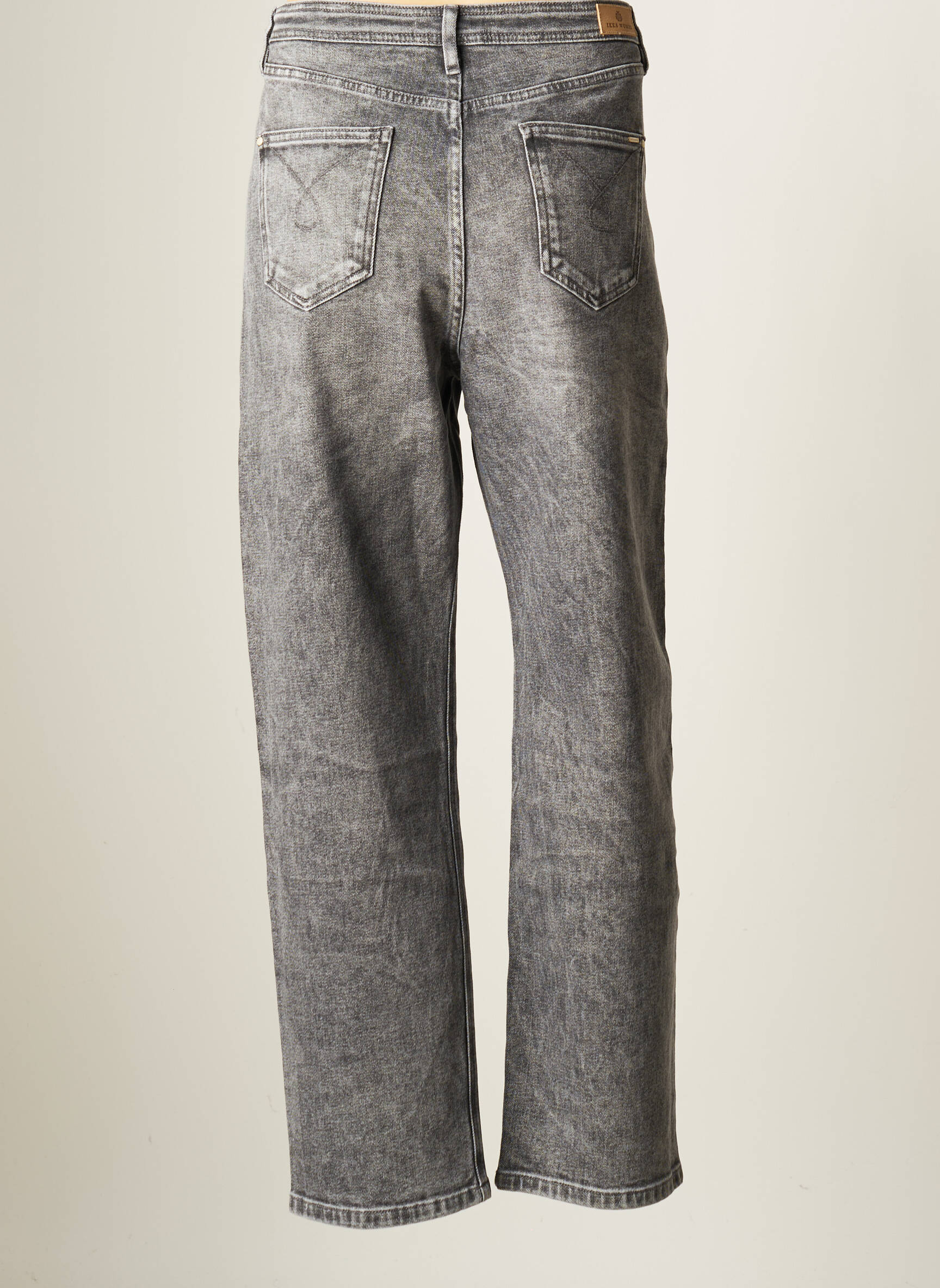 Ikks Jeans Coupe Droite Femme couleur gris