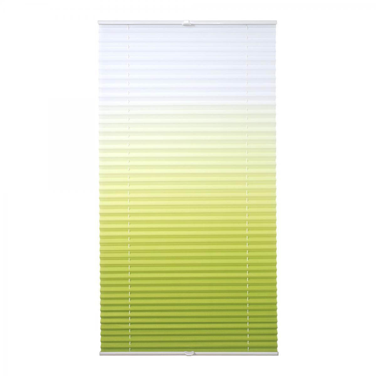 Bella Casa Klemmfix-Plissee verspannt, 100 x 130 cm, farbverlauf grün