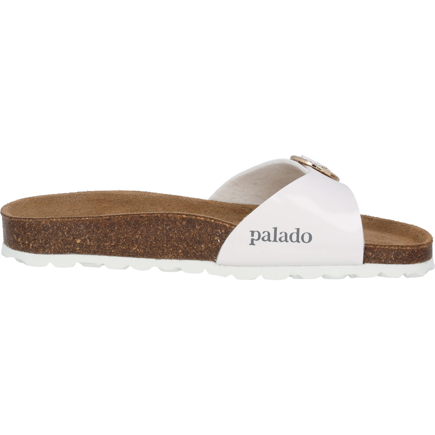 Palado Malta RD by Sila Sahin, Pantoletten, Damen, Weiß Lack