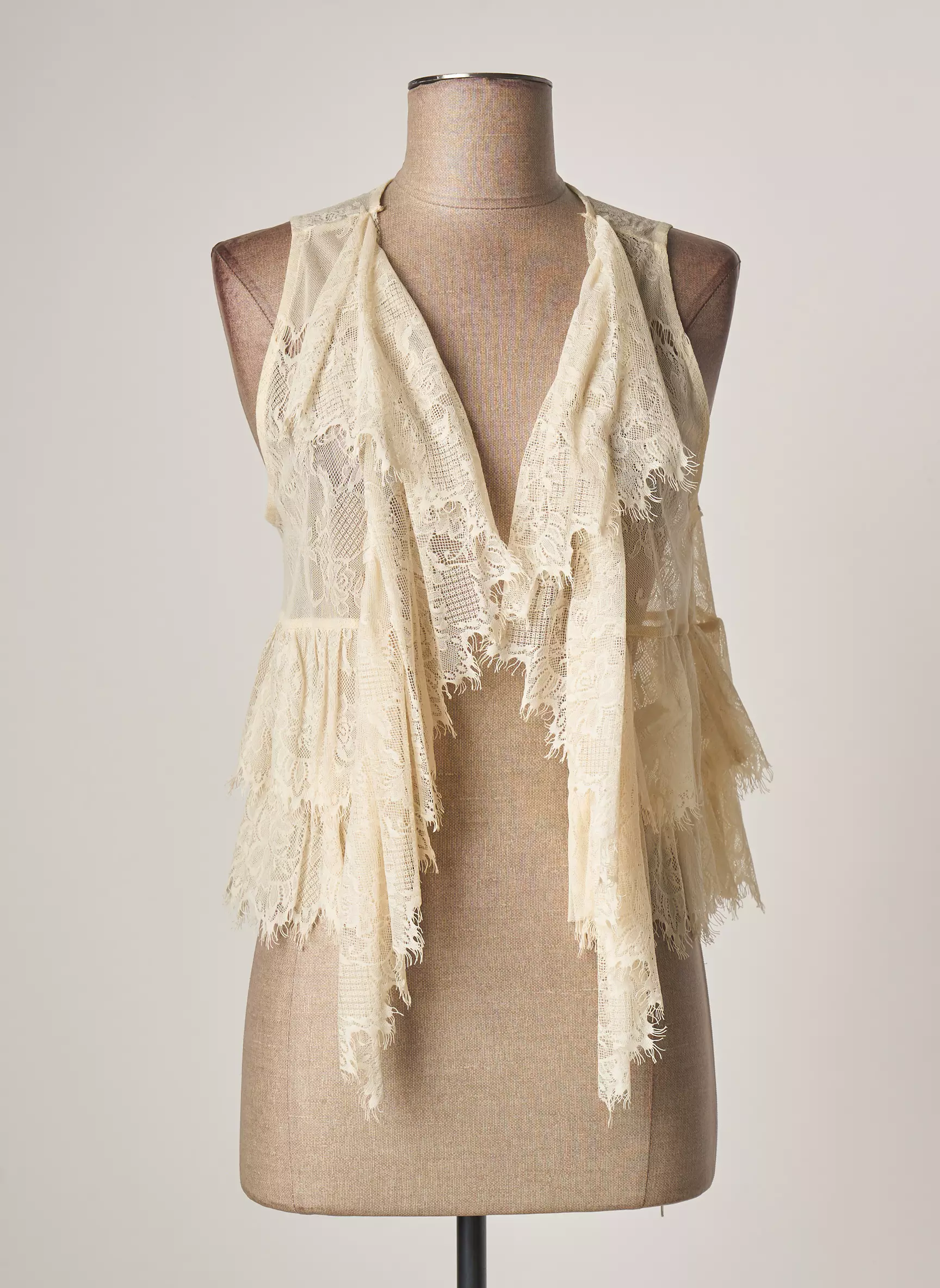Lauren Vidal Vestecasual Femme couleur beige