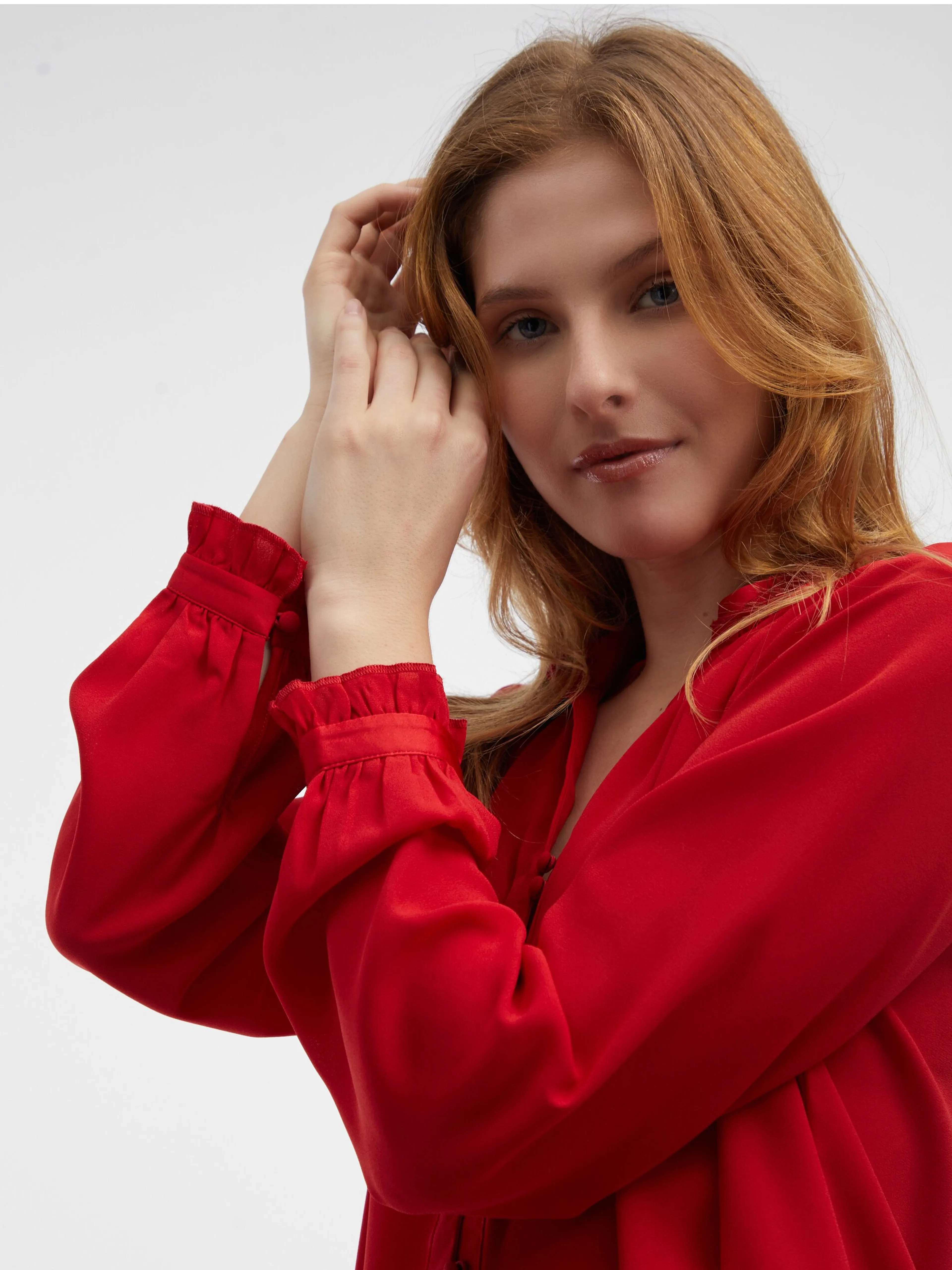 Rote Damenbluse ORSAY