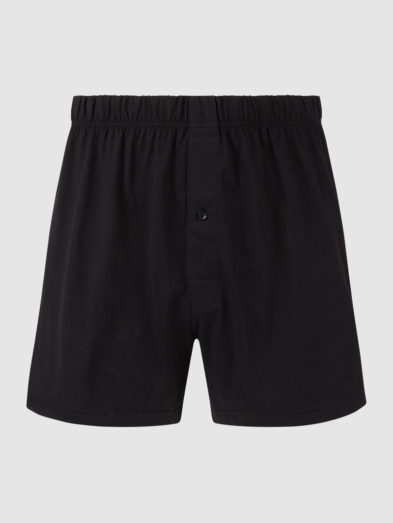 Boxershorts aus Single Jersey in schwarz