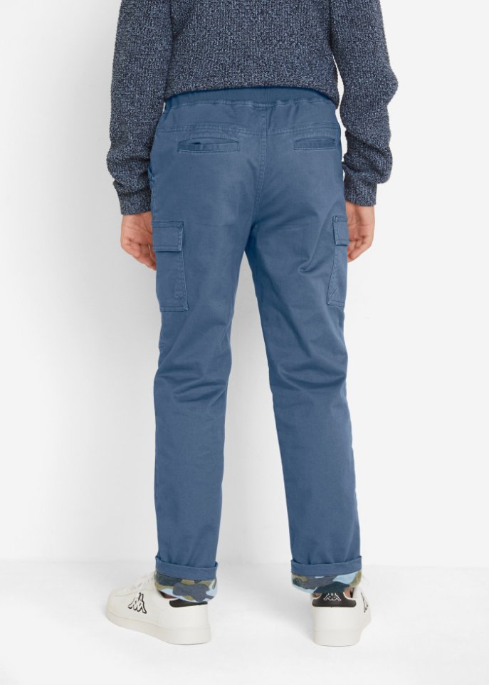 Jungen Cargo Thermohose mit Camouflage Futter, Regular Fit