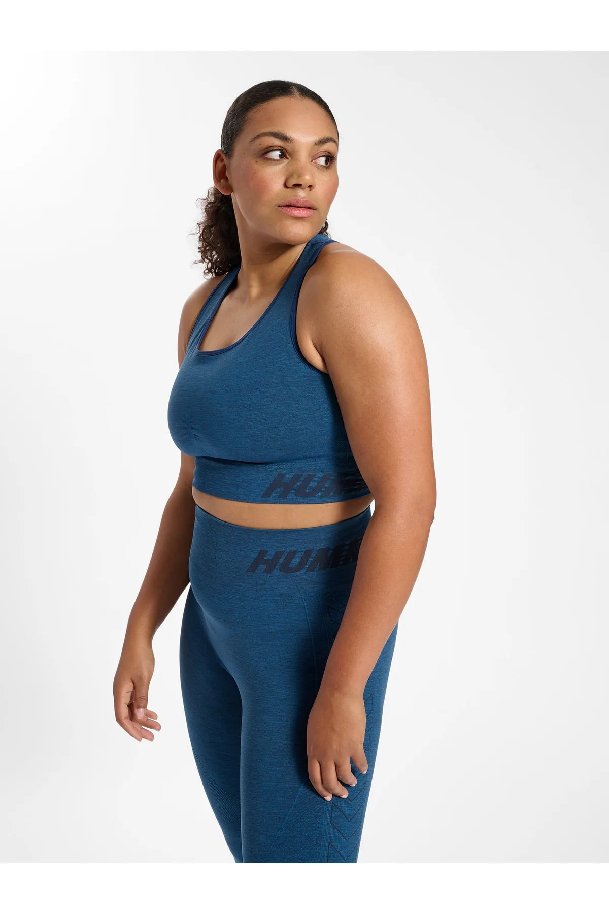 hummel  Sport-BH - Blau - Lizenzartikel