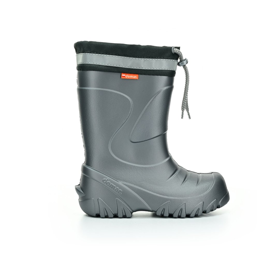 Demar Mammut dunkles Silber mit Wollinnensocke Gummistiefel