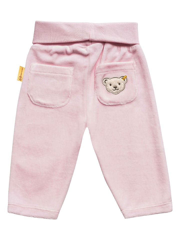 Steiff 3tlg. Outfit in Rosa/ Weiß günstig kaufen