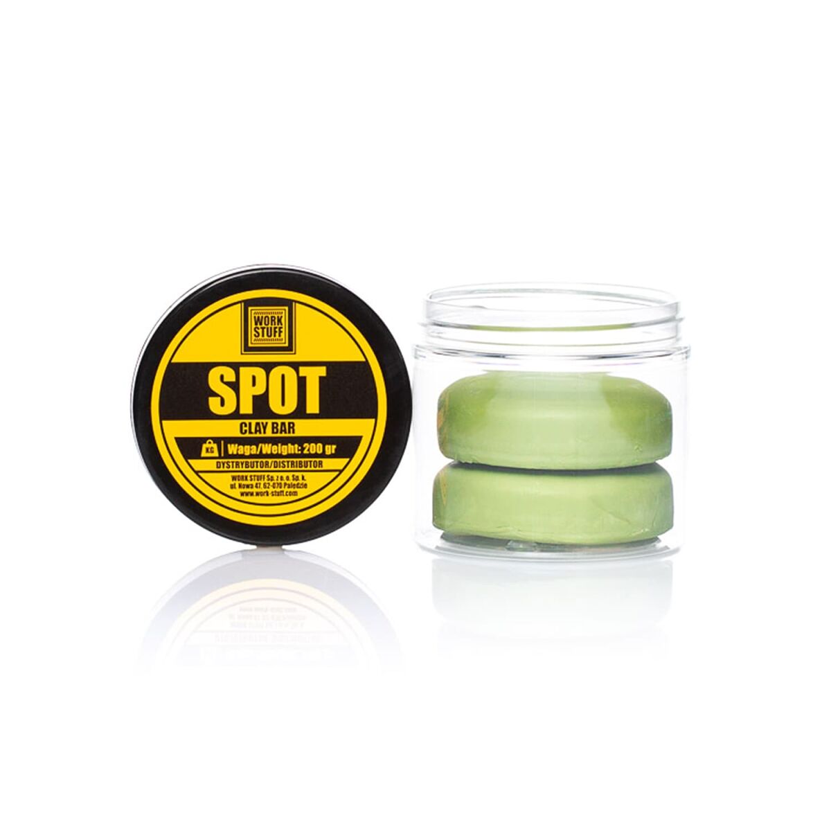 Work Stuff SPOT Medium Clay Bar 200g Reinigungsknete grün