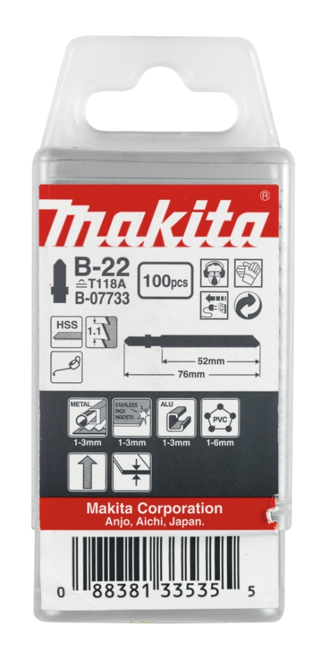 Makita pribor B-07733 list ubodne pile B22 100 dijelova
