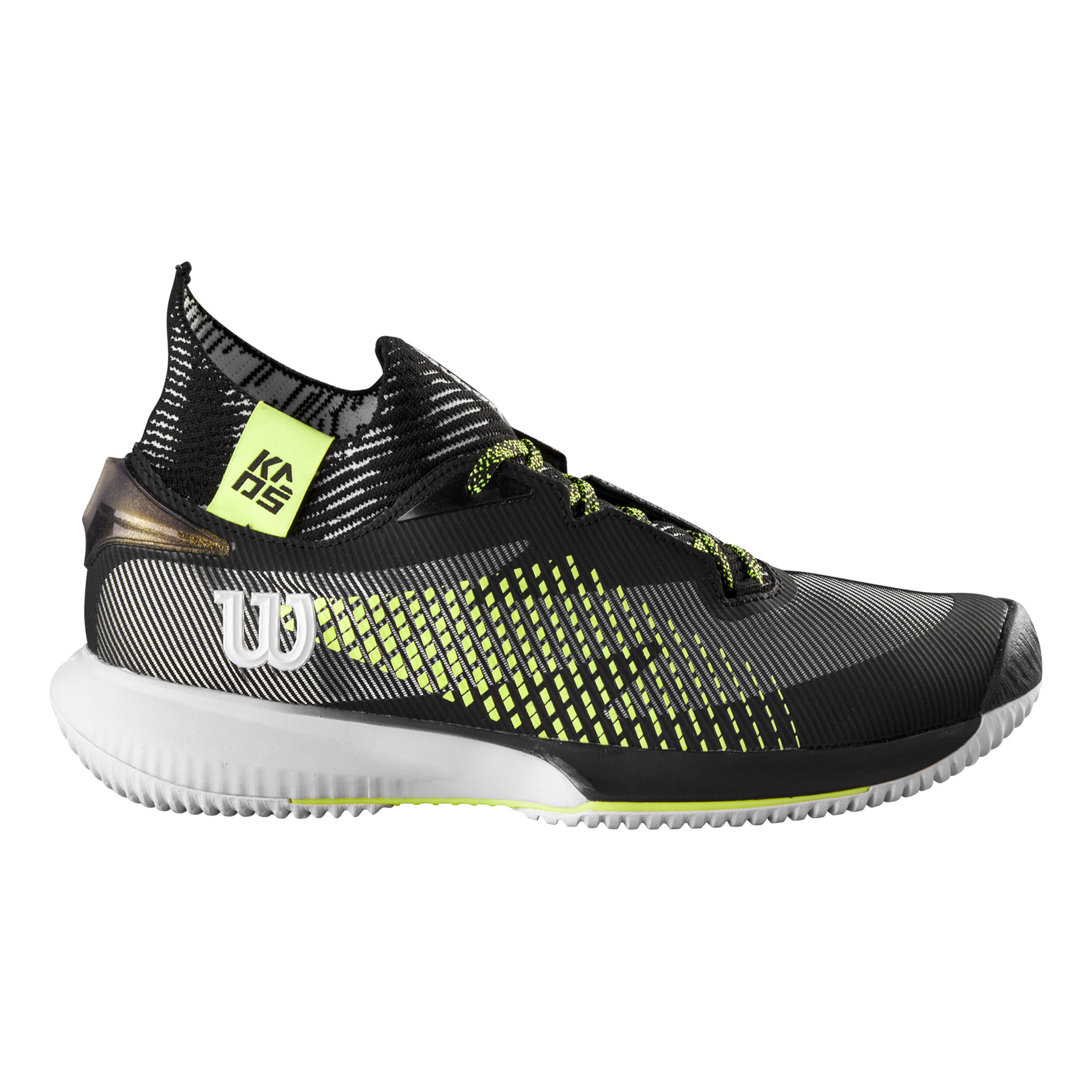 Kaos Rapide SFT Allcourtschuh Herren - Schwarz, Neongelb