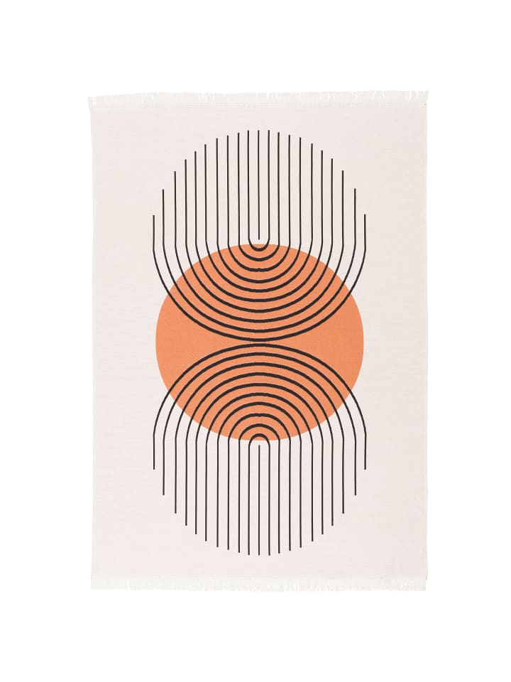 Pergamon Teppich Beidseitig Ethno Kelim Circle in Creme günstig kaufen