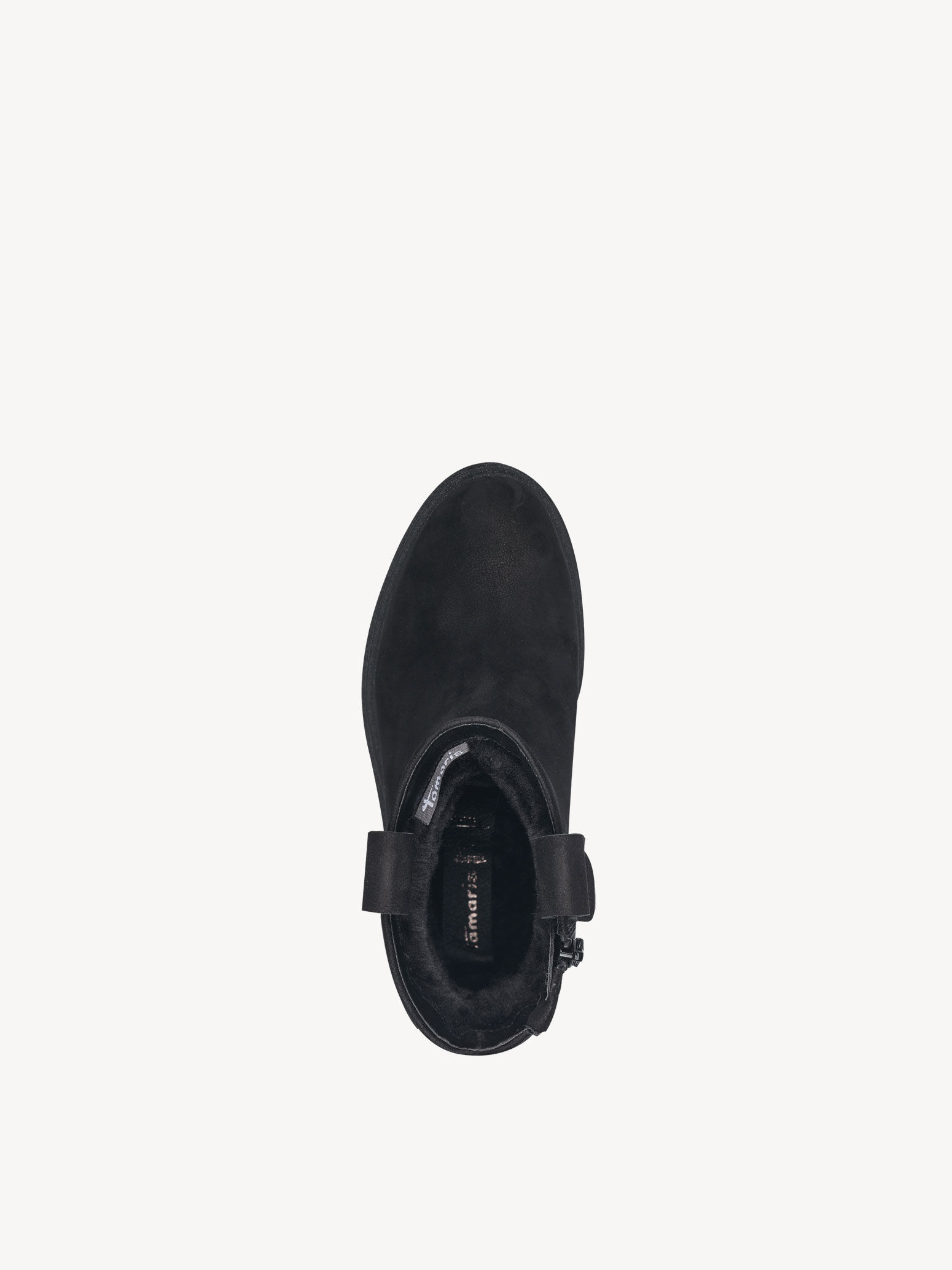 Bottine en cuir - noir doublure chaude