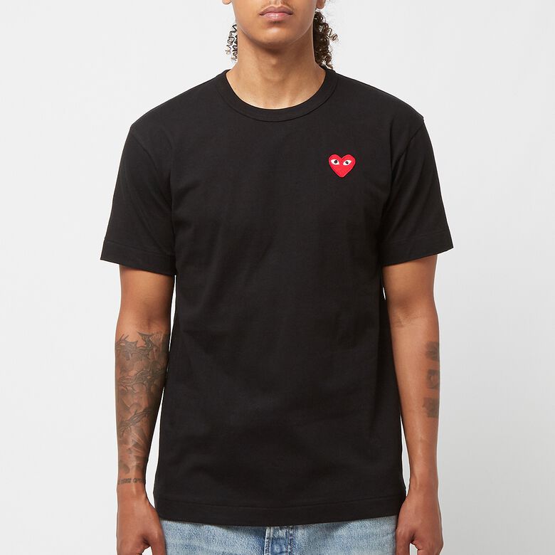 Comme des Garcons Play Big Red Heart Logo T-Shirt black