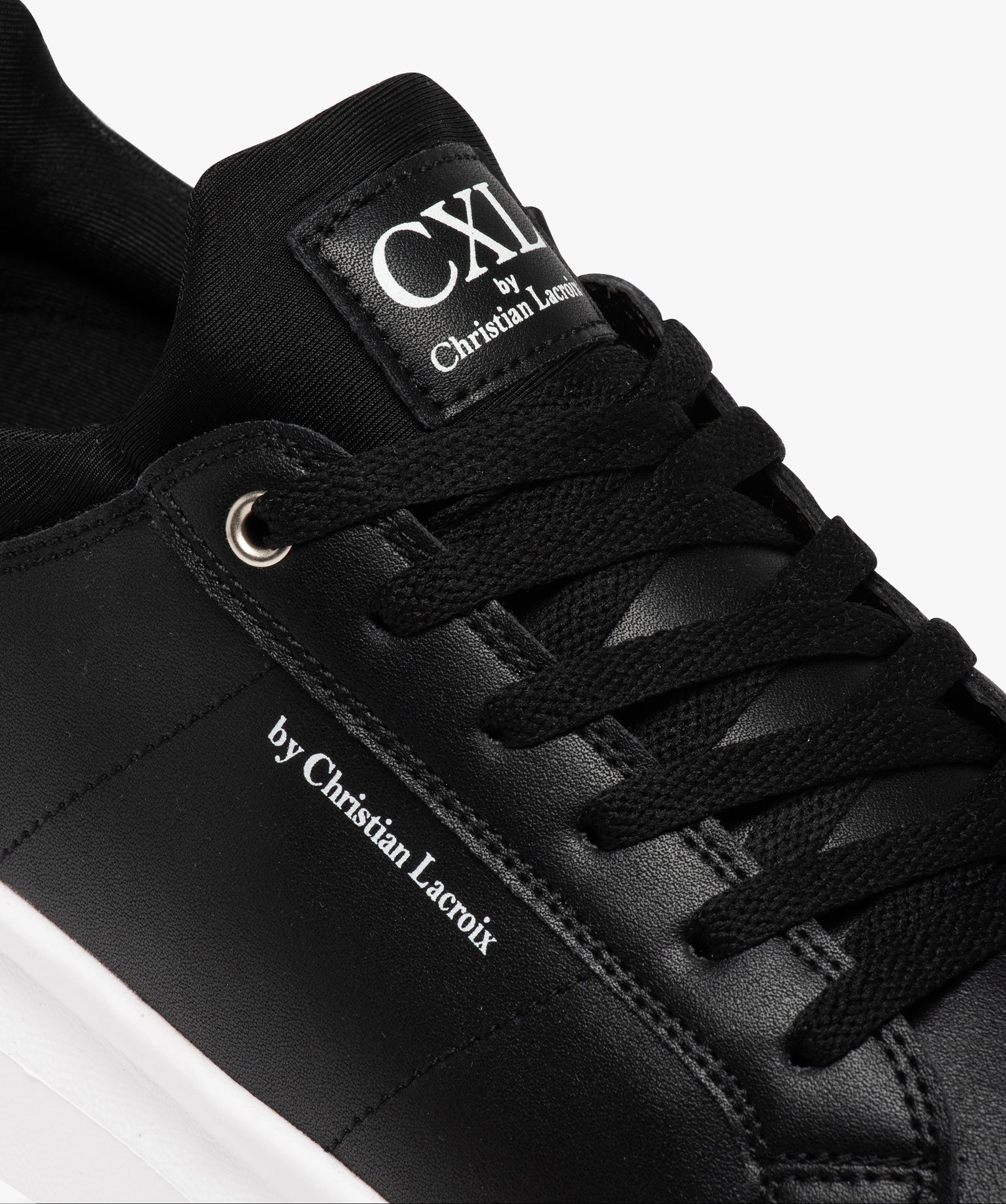 Baskets homme unies dessus satiné à semelle épaisse - CXL... noir | GEMO