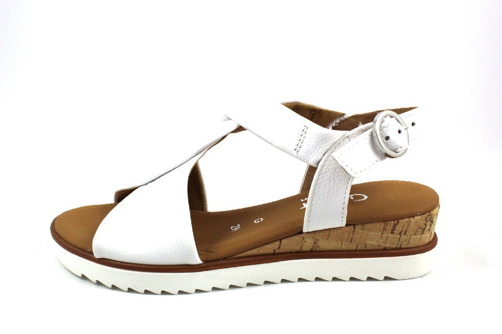 GABOR Komfort Sandalen weiss Gabor Comfort Keilsandalette 22.751.50 W