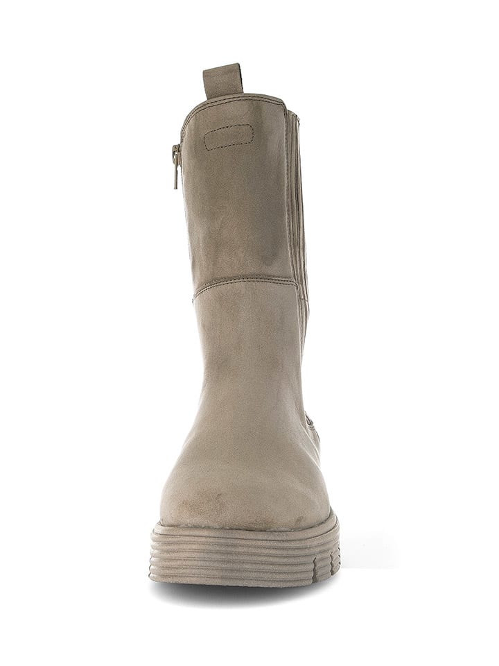 Gabor Leder-Stiefeletten in Beige günstig kaufen