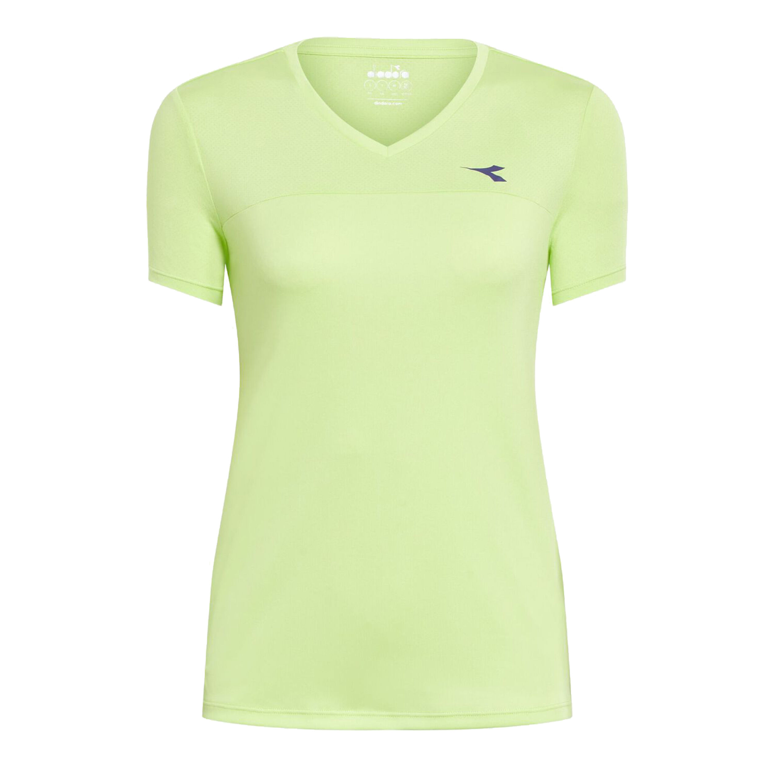 L. Short Sleeve T-Shirt Damen - Limette