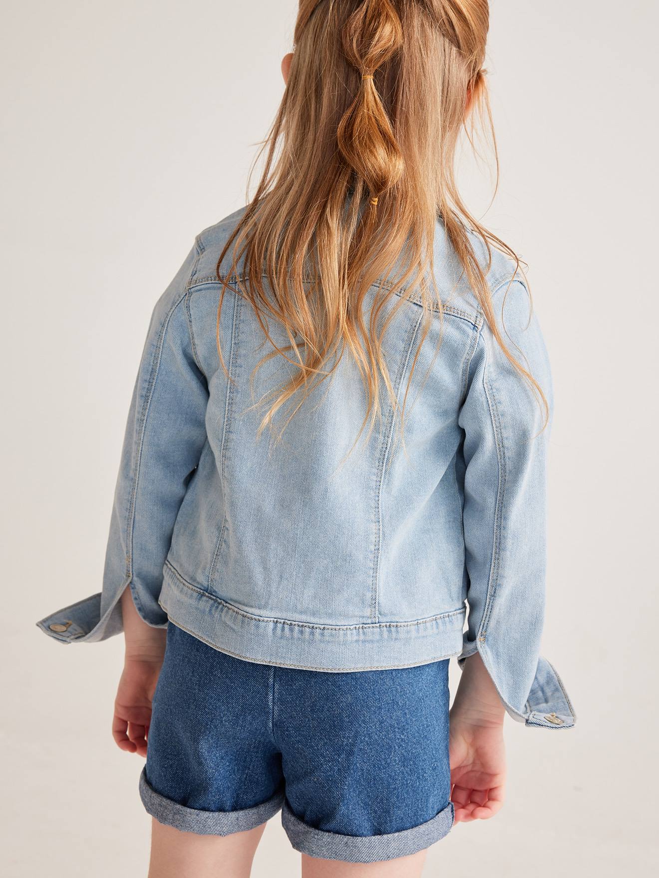 Veste en jean personnalisable fille double stone