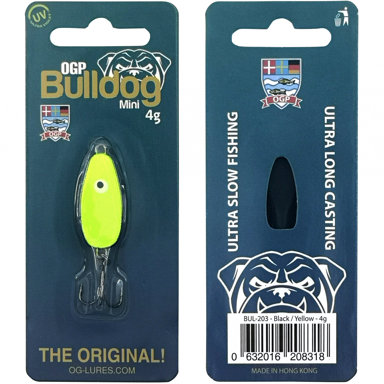 OGP Forellenköder Bulldog Mini (Black/Yellow)