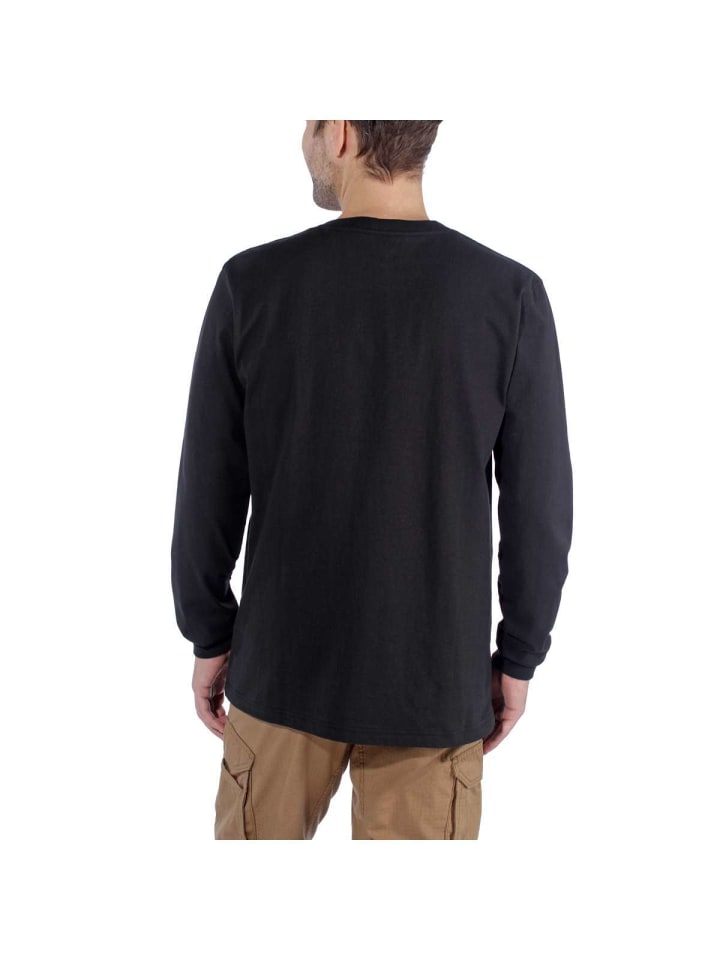 CARHARTT  Logo Long Sleeve in Black günstig kaufen