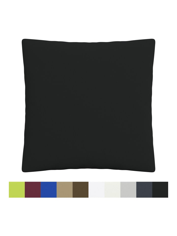 GMD Living 2er Set Jersey Kissenhüllen JESBERG in Farbe Schwarz günstig kaufen